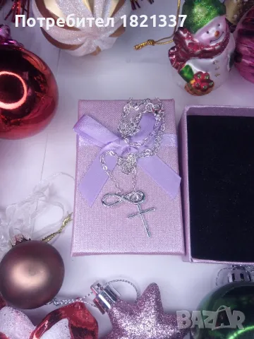Колие кръст и безкрайност , снимка 6 - Колиета, медальони, синджири - 48758288