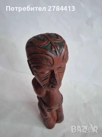 Маорска дървена статуетка, снимка 4 - Статуетки - 51325313