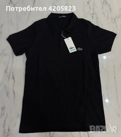 Тениска Lacoste – Черна, Налични размери!, снимка 1