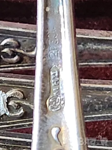 мелхиор лъжички за чай/кафе/сладко, красив мод. "Зеркало", к-т от 6 броя + захарница , от СССС, снимка 3 - Други ценни предмети - 41489572