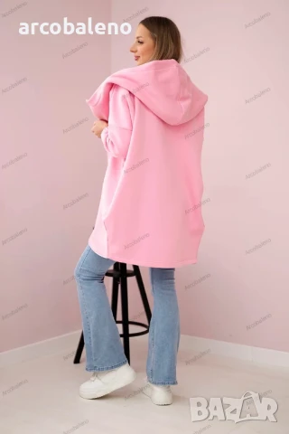 Дамски суичър с къс цип, 8цвята , снимка 4 - Суичъри - 47158377