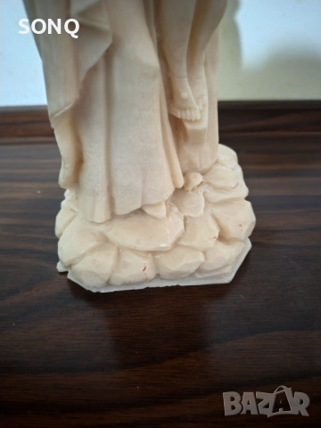 Страхотна Статуетка-Разпятие От Алабастър, снимка 4 - Статуетки - 52829856