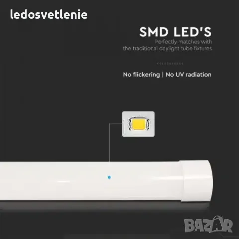 LED 50W 150см Линейно тяло за Открит Монтаж V-tac с вградени диоди 3г, снимка 2 - Лед осветление - 48064141