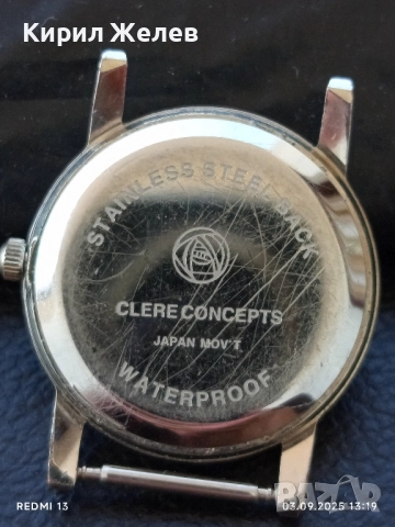 Дамски часовник CLERE CONCEPTS JAPAN MOVT красив стилен дизайн 20648, снимка 4 - Дамски - 51590767