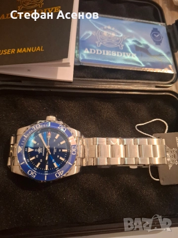 Чисто нов diver механичен часовник Addiesdive