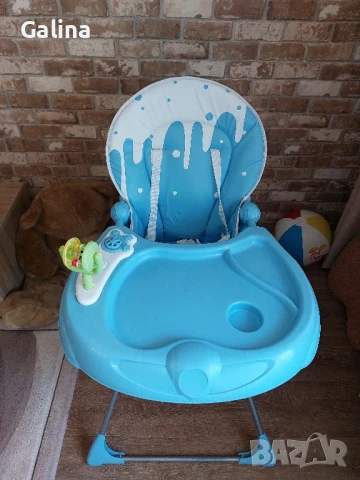 столче за хранене с музикален панел и занимателна играчка , снимка 2 - Столчета за хранене - 51383208