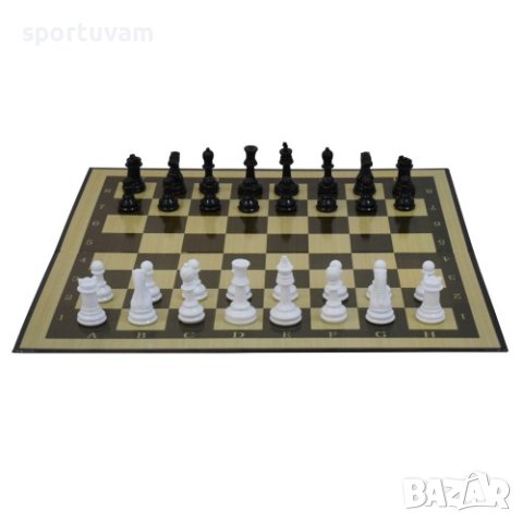 Игра 3 в 1 –270726 шах, дама и шашки с платно с размери 46.5х46.5 см, снимка 2 - Шах и табла - 35652754