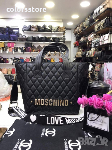 Черна чанта Moschino  код SG144