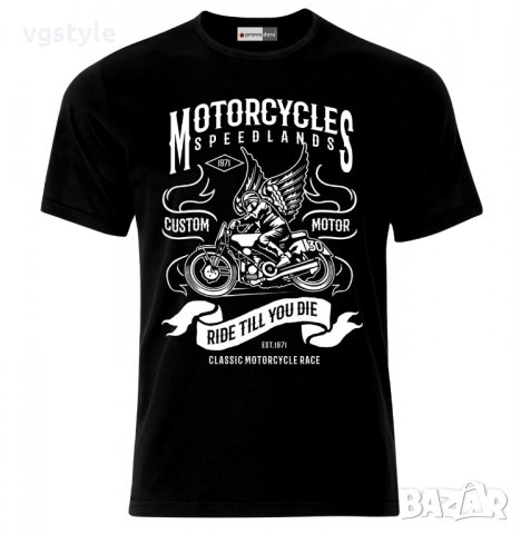 Тениска Моторджийска Мото Мотокрос Ендуро Моторист Мотоциклетизъм Мотор Рокер Moto Motorcycle, снимка 1