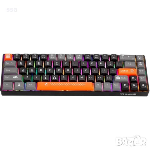 Marvo безжична механична геймърска клавиатура Wireless Gaming Mechanical keyboard KG902W - Bluetooth