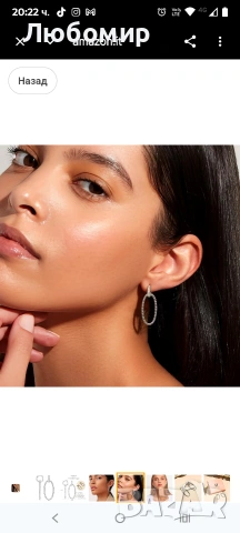 Сребърни обеци S925 с кубичен цирконий, сребърни висящи обеци, хипоалергенни , снимка 9 - Обеци - 53527008