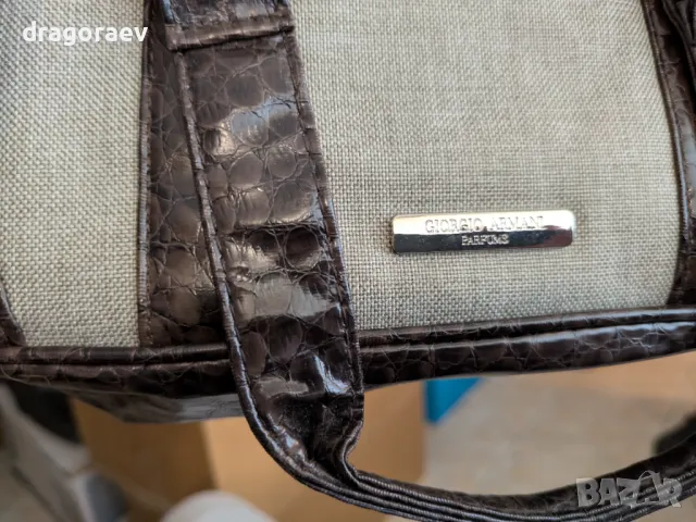 Нова малка текстилна чанта Giorgio Armani Parfum Collection, снимка 4 - Чанти - 50333455