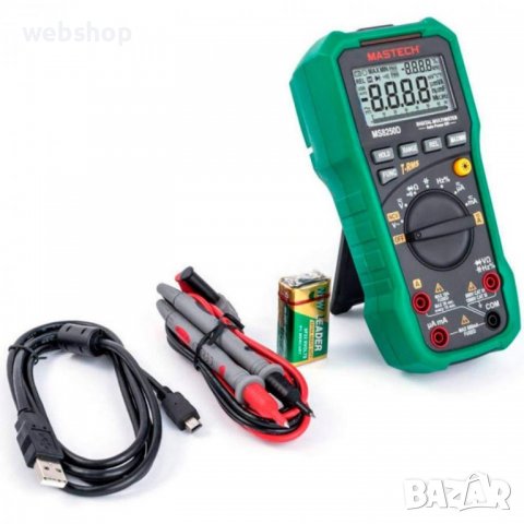 Цифров Мултиметър MASTECH , Мултицет със зумер и интерфейс MS8250D VAC/VDC | AAC/ADC | OHM | F | Hz , снимка 1