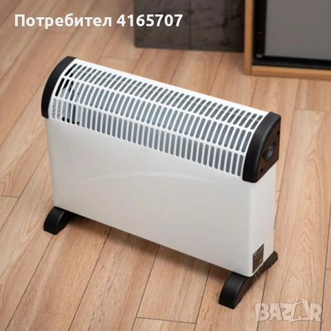 Електрически конвектор 2000 W с термостат – Енергийно ефективен и тих отоплител за всяко помещение, снимка 3 - Отоплителни печки - 52841574