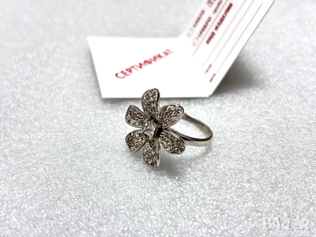 Дамски Сребърен Пръстен (проба 925)- 5,97 грама, снимка 2 - Пръстени - 52573180