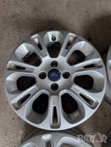 ✨ Оригинални алуминиеви джанти Ford Fiesta Mk6 – рядък OEM модел+оригинални болтове ✨, снимка 3 - Гуми и джанти - 53530214