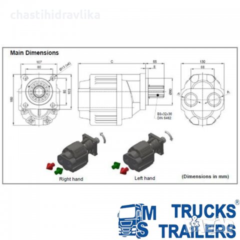 Зъбна помпа ABER 115Л B34T115, снимка 2 - Части - 37126007