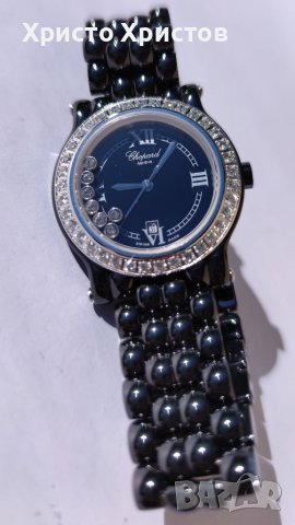 Дамски луксозен часовник Chopard  Happy Sport&Diamonds HIGH-TECH CERAMICS SCRATCH PROOF , снимка 6 - Дамски - 32440776