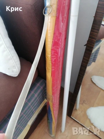 Разноцветен плажен чадър, снимка 2 - Градински мебели, декорация  - 50931920