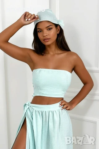 Дамски комплект от три части от муселин Bonita, 3цвята , снимка 5 - Комплекти - 51057185