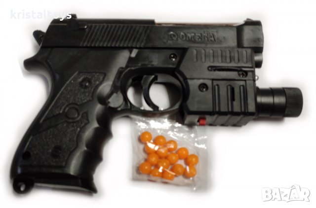 Пистолет със съчми + лазер, снимка 1