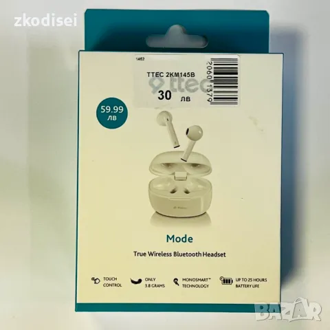 Bluetooth слушалки TTEC 2KM145B, снимка 1