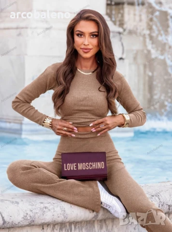 Дамски комплект от блуза и панталон Polisena с оребрен дизайн, 4цвята , снимка 9 - Комплекти - 51370259