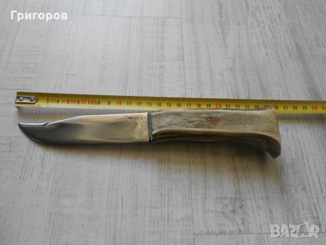 ЛОТ от 2 бр. стари ножове с дръжки от РОГ ! ловен стар нож ножка ножче, снимка 4 - Колекции - 34708600