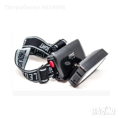 YAJIA Акумулаторна супер ярка 12 LED челна лампа YJ-1837 черна FL109-C, снимка 6 - Друга електроника - 52581110