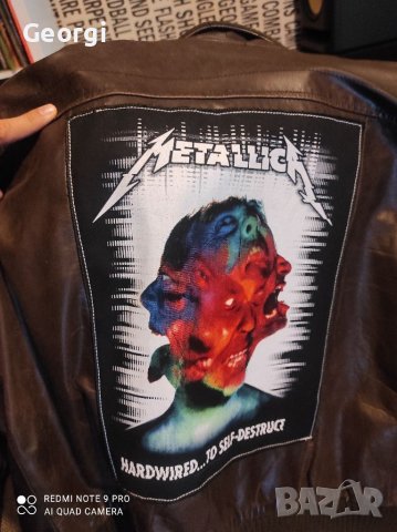 Metallica естествена кожа яке 