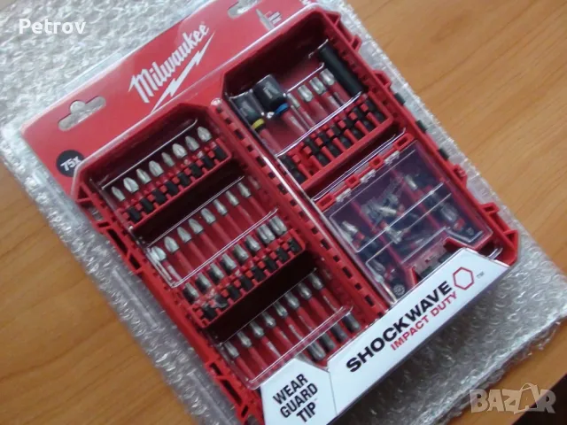 Milwaukee - SHOCKWAVE - Impact Duty - 75 броя Комплект ЧИСТО НОВИ УДАРНИ Битове, Накрайници/GERMAN