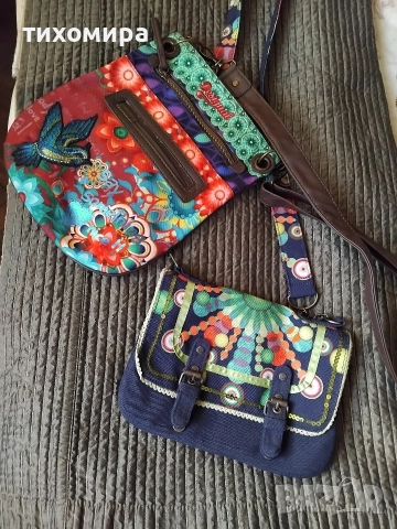 Чанти на Disigual от плат, снимка 4 - Чанти - 52915103