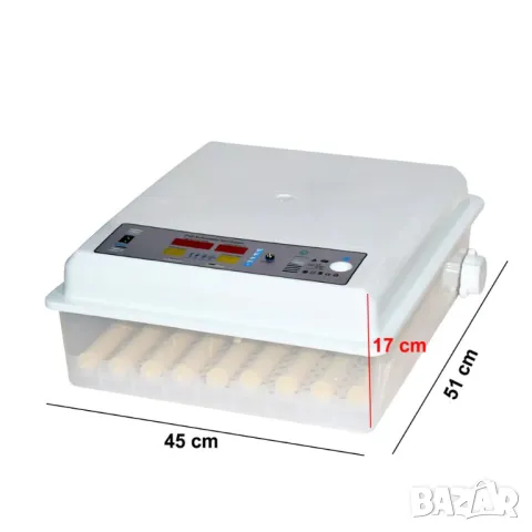 Автоматичен инкубатор за яйца 64 (DC12V / AC220V), снимка 2 - За птици - 50439572