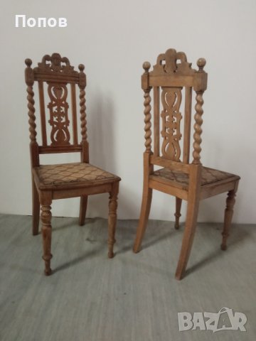 Английски антикварни столове, снимка 2 - Столове - 43232604