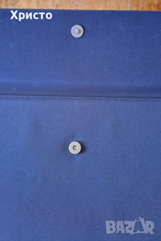 чанта папка луксозна за документи синя Марксман Marksman Размер А4, снимка 7 - Ученически пособия, канцеларски материали - 52349682