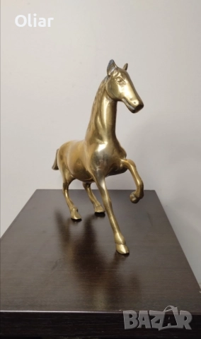 Много красива статуетка на кон от бронз. , снимка 6 - Статуетки - 52407490