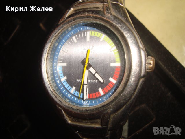 Кю и Кю КВАРЦ ЯПОНСКИ МАРКОВ РЪЧЕН РАБОТЕЩ ЧАСОВНИК Q&Q с ВЕРИЖКА РЯДЪК МОДЕЛ 8070, снимка 7 - Мъжки - 32804313