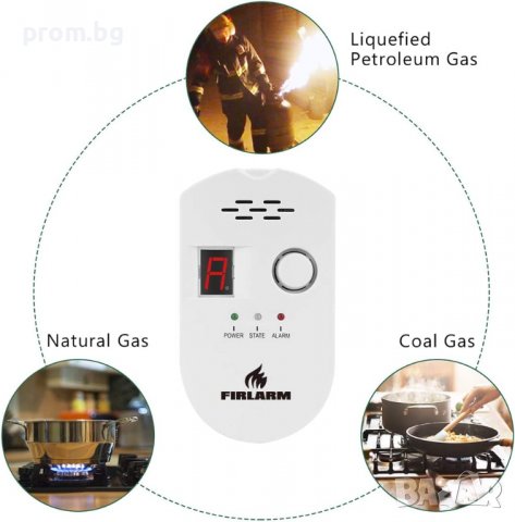 Детектор за пропан бутан, газ, метан, аларма, 85 dB, внос от Германия, снимка 5 - Други инструменти - 36103610