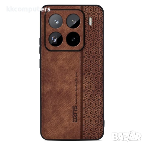 Xiaomi 15 Pro AZNS Удароустойчив Кожен Калъф и Протектор, снимка 3 - Калъфи, кейсове - 50626951