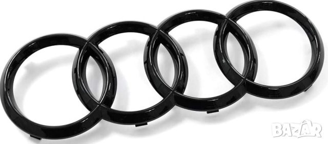 емблема предна емблема Ауди Audi A1 A3 A4 A5 A6 S1 S3 S4 S5 RS3 RS4 черен гланц предна решетка 273мм, снимка 2 - Аксесоари и консумативи - 40656708