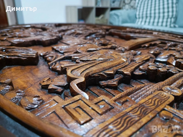 Антикварна японска маса с 6 стола от черешово дърво , снимка 7 - Маси - 52344134