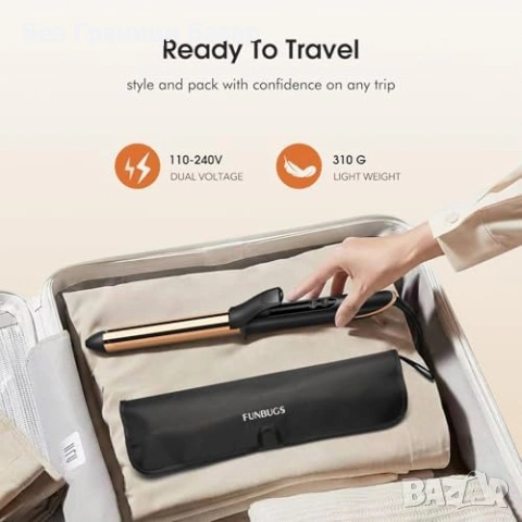 Нова Титаниева маша 25mm  бързо загряване 20 секунди автоизключване 2m кабел, снимка 6 - Маши за коса - 53523795