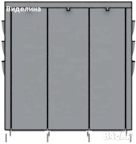 Спален гардероб с цип и 3 разделения; Цвят: Червен; Размери: Ширина : 45 см, Дължина: 130 см, снимка 8 - Гардероби - 51998717