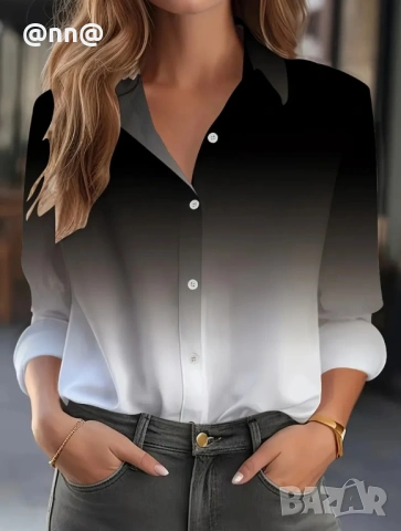 Стилни дамски ризи, снимка 6 - Ризи - 53436685