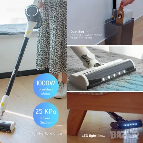 Безкабелна прахосмукачка с автоматично самопочистване Xiaomi Lydsto H4 * Безплатна доставка, снимка 15 - Прахосмукачки - 47461940