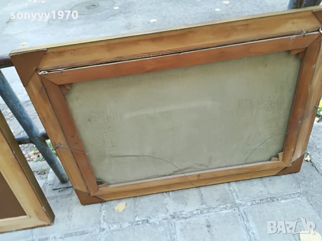 Ri-106х75см-голяма картина с рамка-рисувано върху платно, снимка 10 - Колекции - 26810627