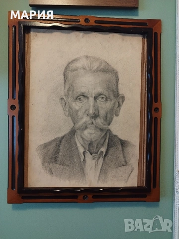 Оригинална рисунка на Васил Захариев – голям формат, подписана