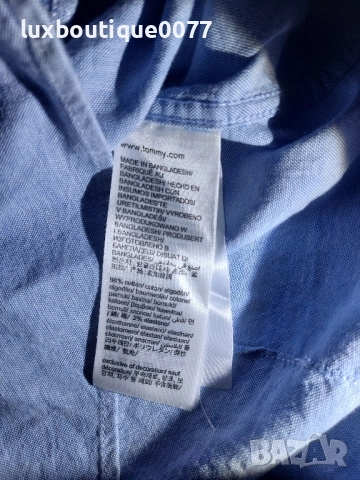 Чисто нова без етикет мъжка риза Tommy Jeans Oxford XS, снимка 5 - Ризи - 51636437