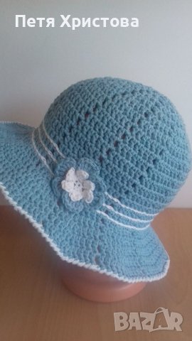 Ръчно изплетени шапки, снимка 9 - Шалове - 38393060