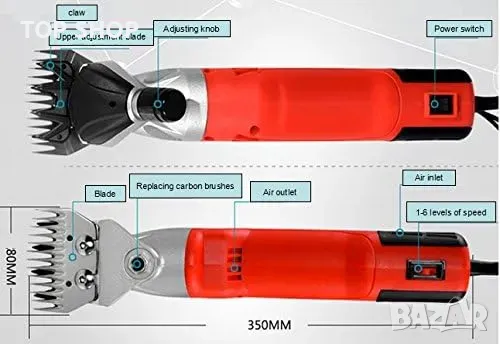 Професионална машинка за подстригване на овце Hanchen ST-009, снимка 7 - За селскостопански - 48512024